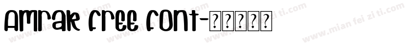 Amrak free font字体转换